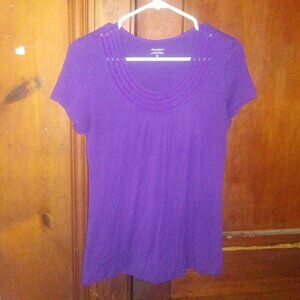 Dress Barn Purple Top sz. M
